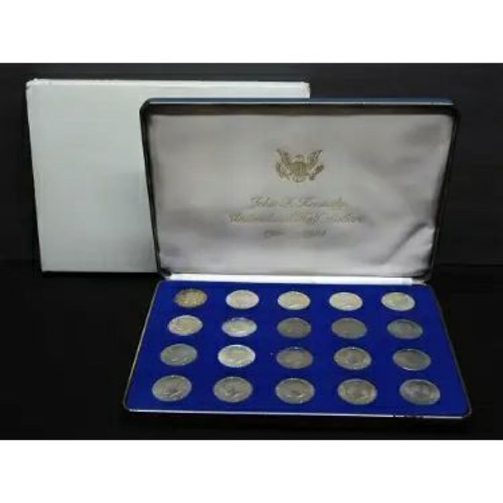 John F. Kennedy Uncirculated Half Dollars 1964 - 1984 Set in velvet case